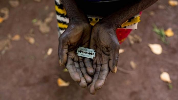 Una mujer de Mombasa, Kenia, conocida como una 