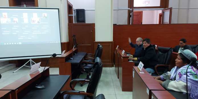 Algunos legisladores así vieron la posesión virtual.