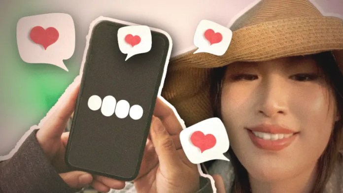 La influencer china Lisa Li hablando con su 