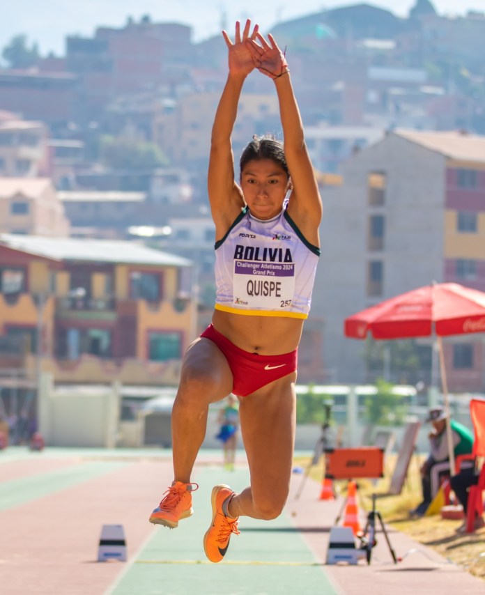 La atleta Tarijeña Valeria Quispe.