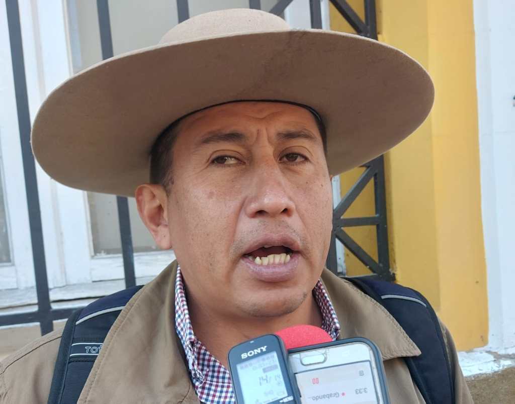 Asambleísta departamental del MAS, Eyder Quiroga Maraz.