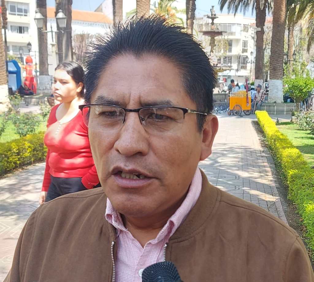 Dirigente del MTS,  Félix Patzi Paco.