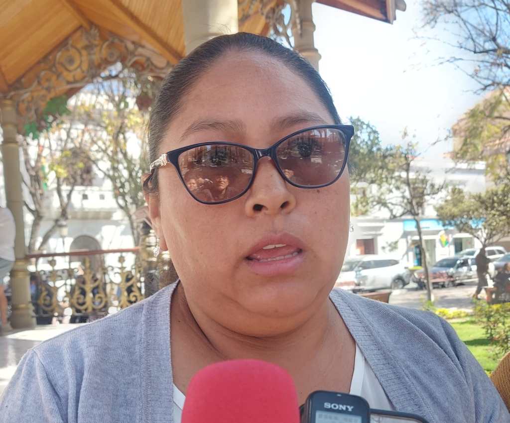 Dirigente de los panificadores, Erika Ortega.