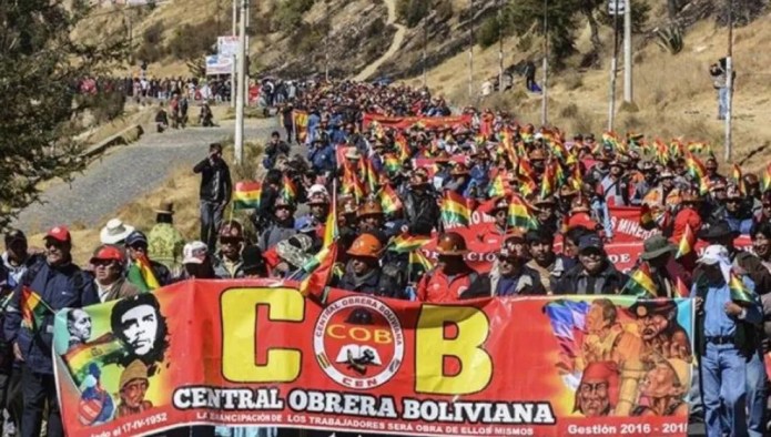 La COB volverá a marchar desde El Alto a La Paz.