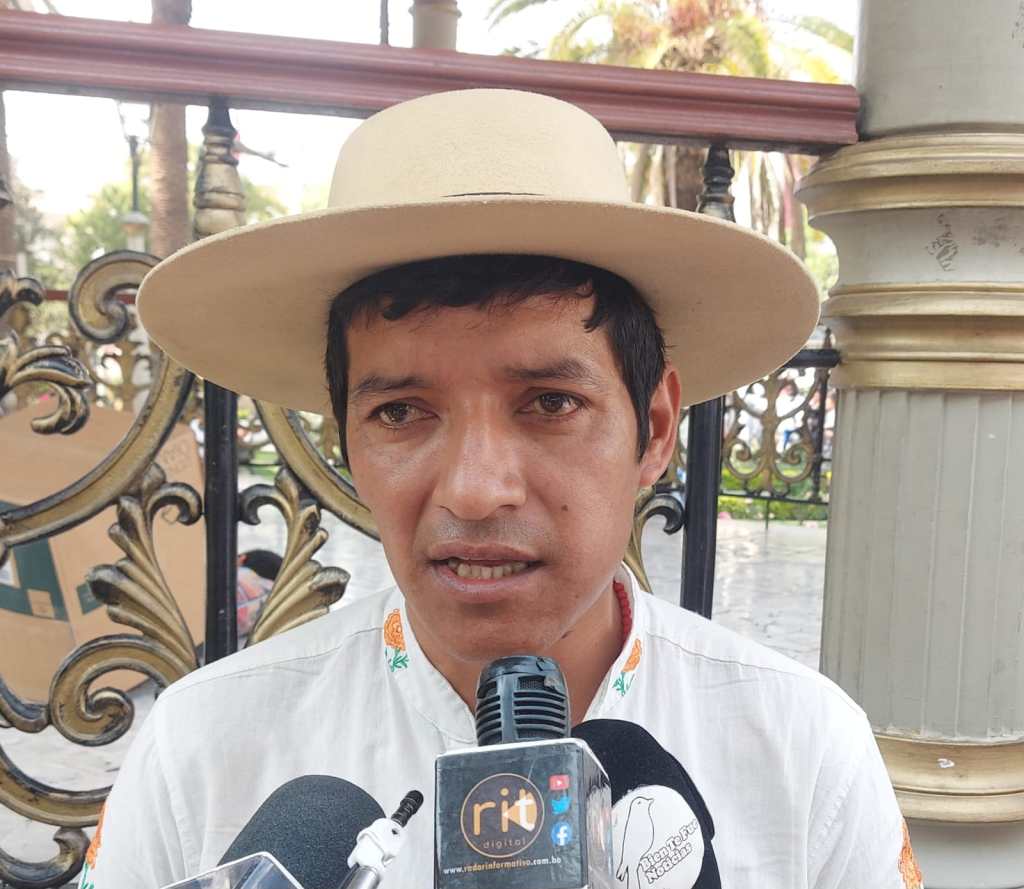 Dirigente campesino de Cercado, Rolando Romero.