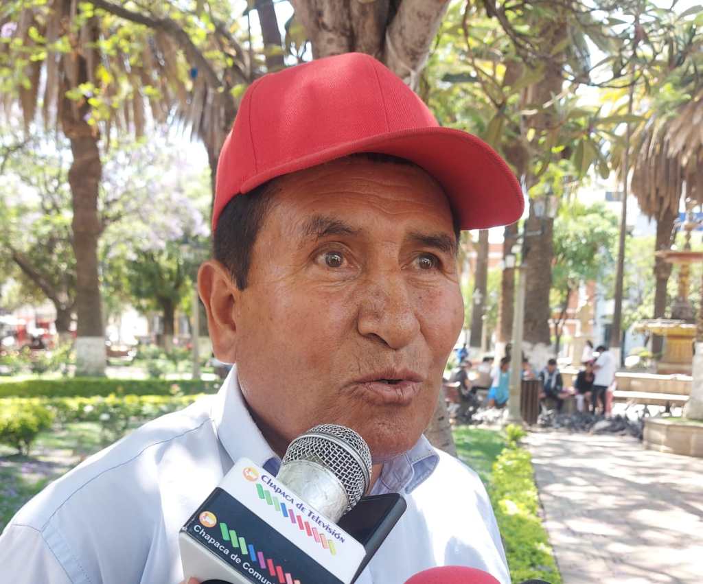 Ex dirigente de la Confederación de Campesinos, Félix Santos.