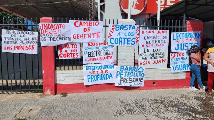Una de las protestas contra Setar Yacuiba.