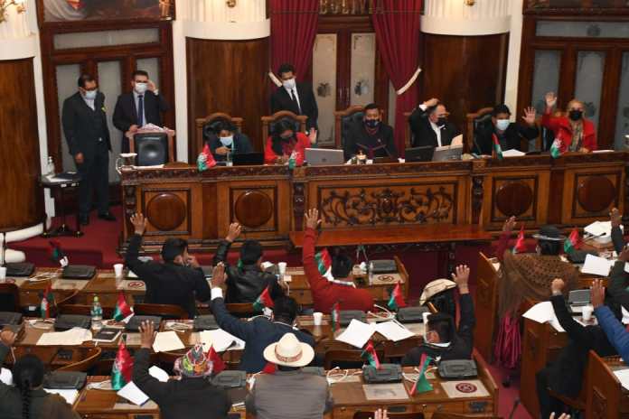 La Asamblea Plurinacional en conflicto por créditos.
