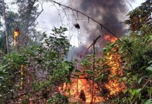 Ocho fábricas móviles de droga son incineradas en Villa Tunari